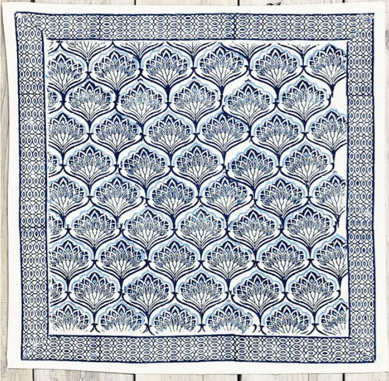 Blue Lotus Napkin Set