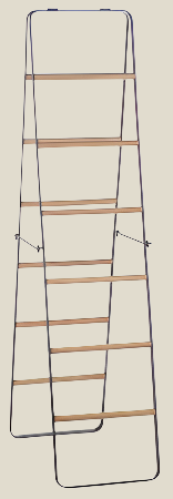 Double Ladder Blanket Rack