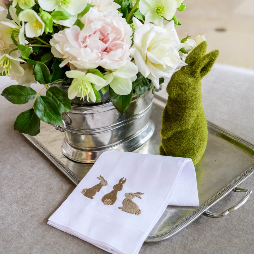 Crown Linen Designs Towel / Chocolate Bunnies