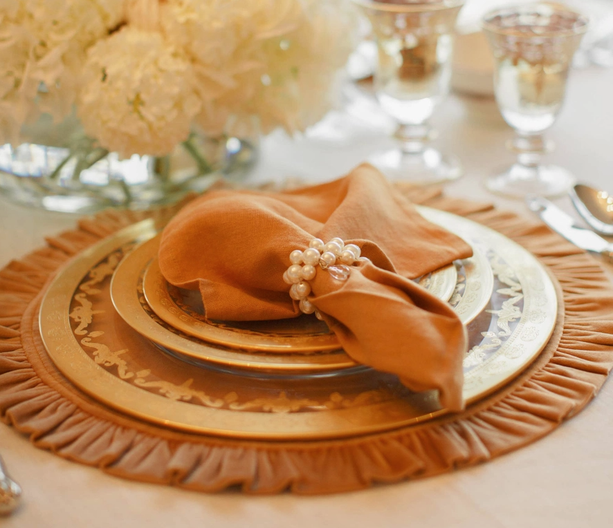 Ruffle Velvet Harvest Gold