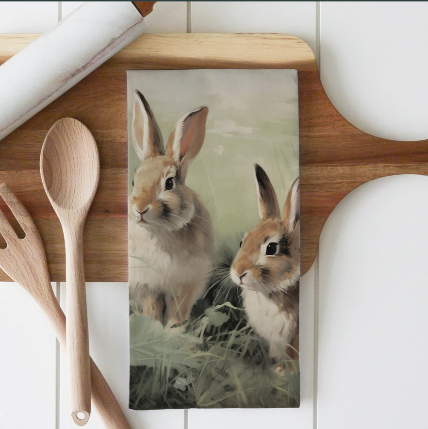Tea Towel / Vintage Bunny