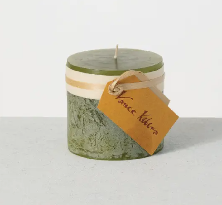 Pillar Candle, Moss Timber
