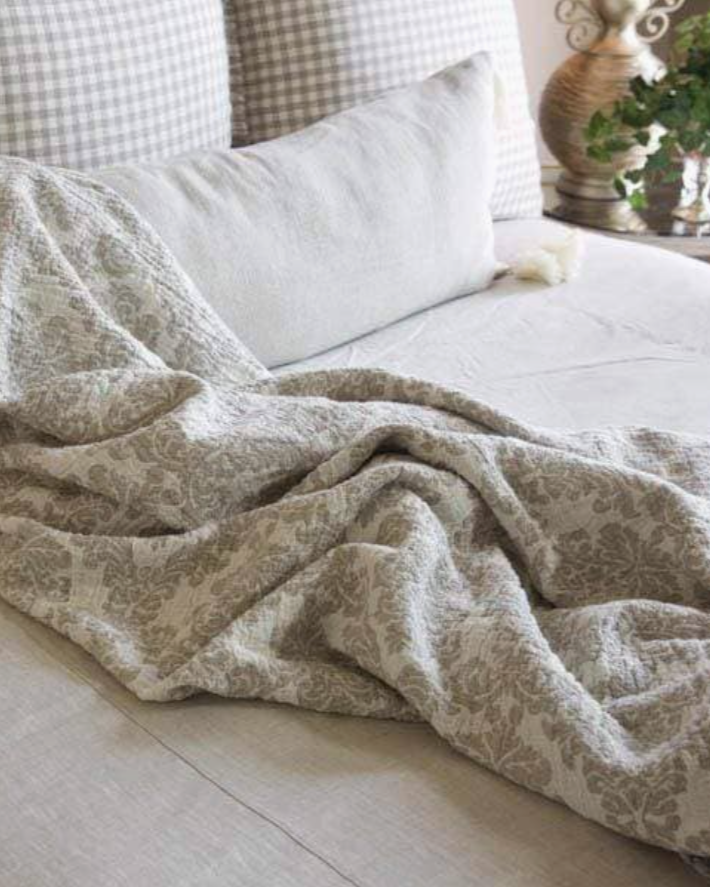 Arte Italica Linen Throw Blanket