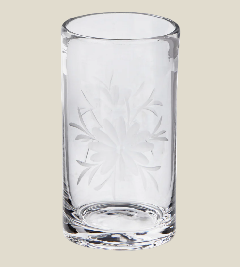 Fleur Etched Tumbler